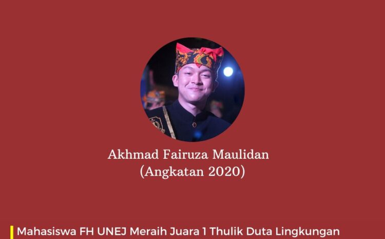  Mahasiswa Angkatan 2020 FH UNEJ, Dinobatkan sebagai Thulik Duta Lingkungan Kabupaten Banyuwangi Tahun 2022