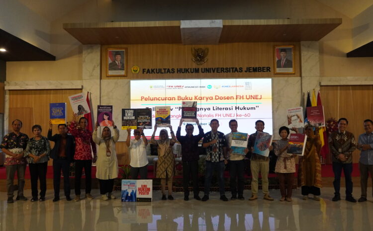  FH UNEJ Luncurkan 13 Buku Dosen Bersamaan dengan Penyelenggaraan Talkshow Literasi Hukum