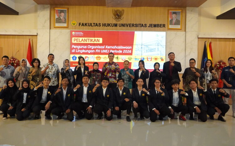  Pelantikan Pengurus Ormawa 2026 dan Profesional Talk Series di FH UNEJ