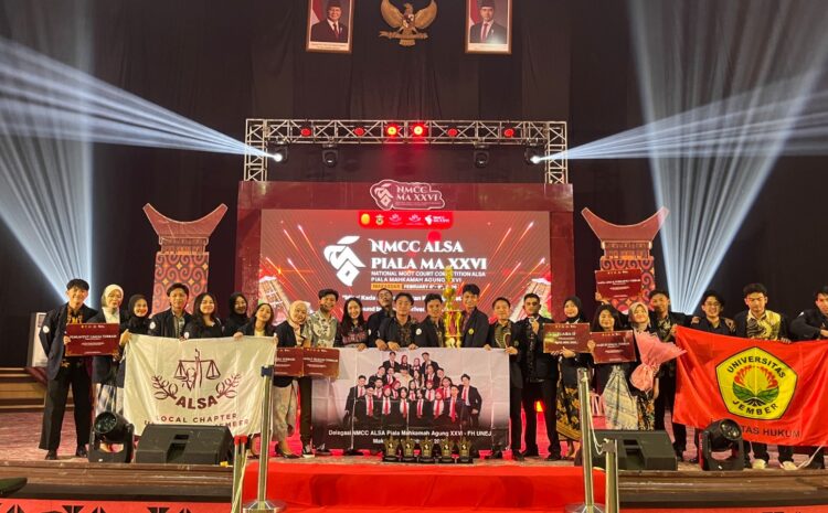  Prestasi Gemilang, Tim NMCC ALSA LC FH UNEJ Raih Juara 2 NMCC Piala Mahkamah Agung 2026