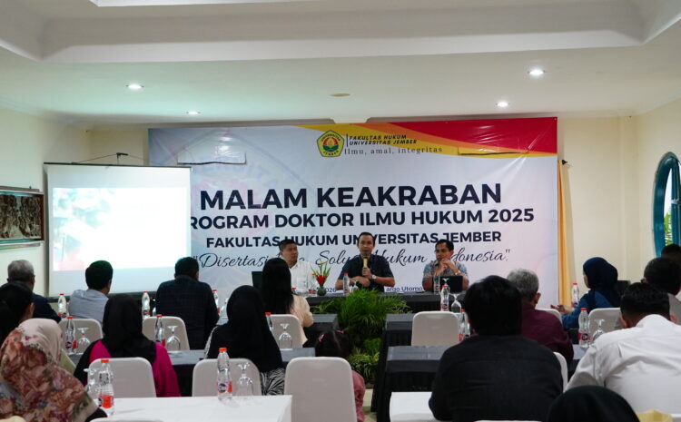  PDIH FH UNEJ Gelar Gala Dinner dan Penguatan Akademik bagi Angkatan 2025