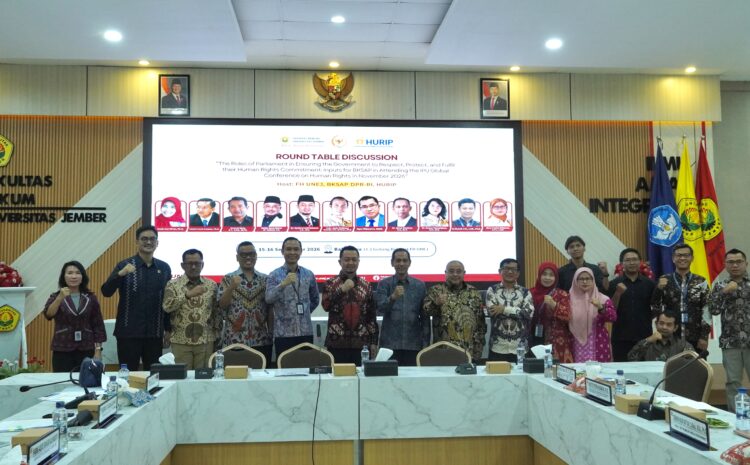  Jelang Forum IPU, BKSAP Bahas Penguatan Perlindungan HAM Bersama Pakar di FH UNEJ