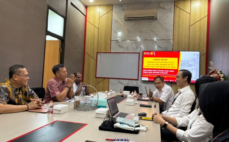  Perkuat Mutu Pendidikan Pascasarjana, FH UNEJ Terima Kunjungan Sharing Session FH Universitas Cenderawasih